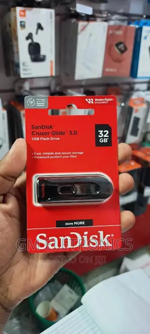 32gb Sandisk Gluzer Glide Flash Drive.