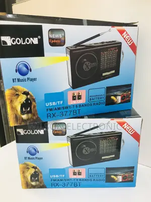 Rechargeable Portable Fm Radio. Golon RX-377BT