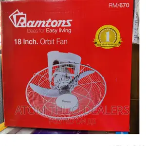 Ramtons White RM/670 Orbit Fan 18 Inches