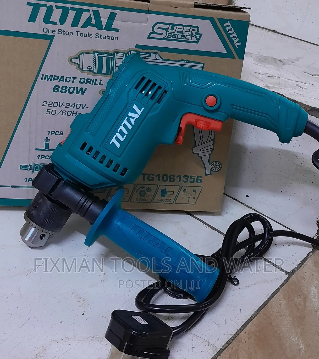 IMPACT DRILL TOTAL 680 W + Free Bits