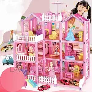 Mini Doll House Pretend Play With Toys