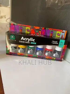 6 Colour Acrylic Paint Liquid Acrylic Paint 25ml