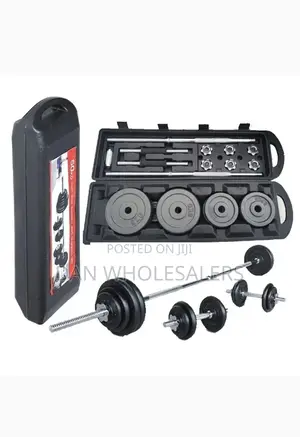 Dumbbells/Barbell With a Portable Casing