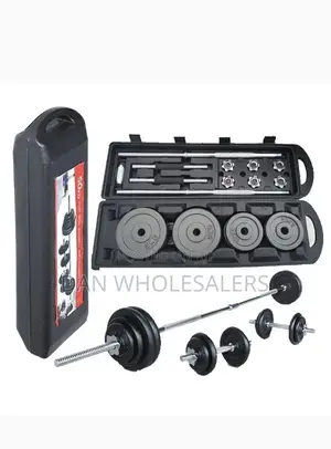 York 50kgs Set Dumbbells/Barbell