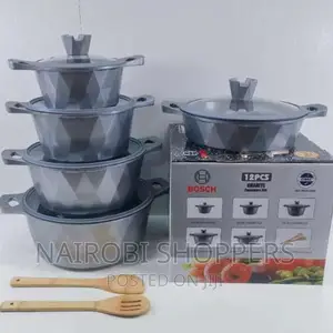 Bosch 12 Pieces Grey Cookware Set