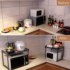 Extending Over the Microwave Metallic Rack Heavy Gauge