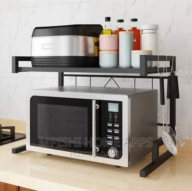 Extending Over the Microwave Metallic Rack Heavy Gauge