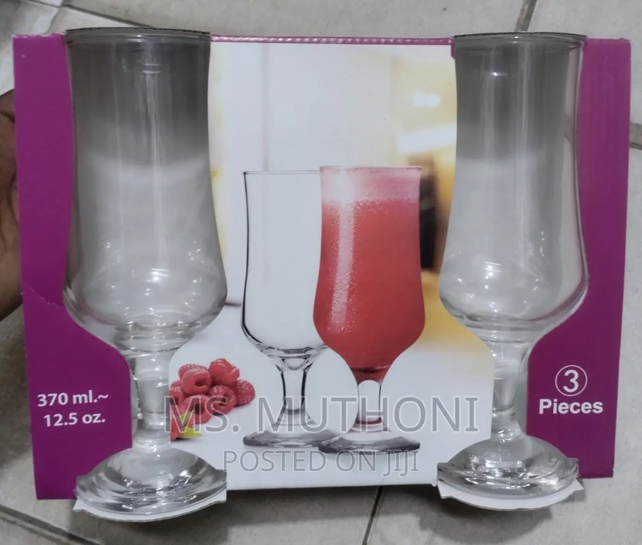 6 PCS 370ml Hurricane Glass
