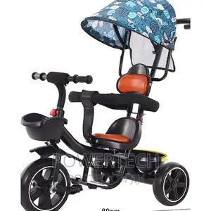 Tricycle With Push Handle and Canopy.