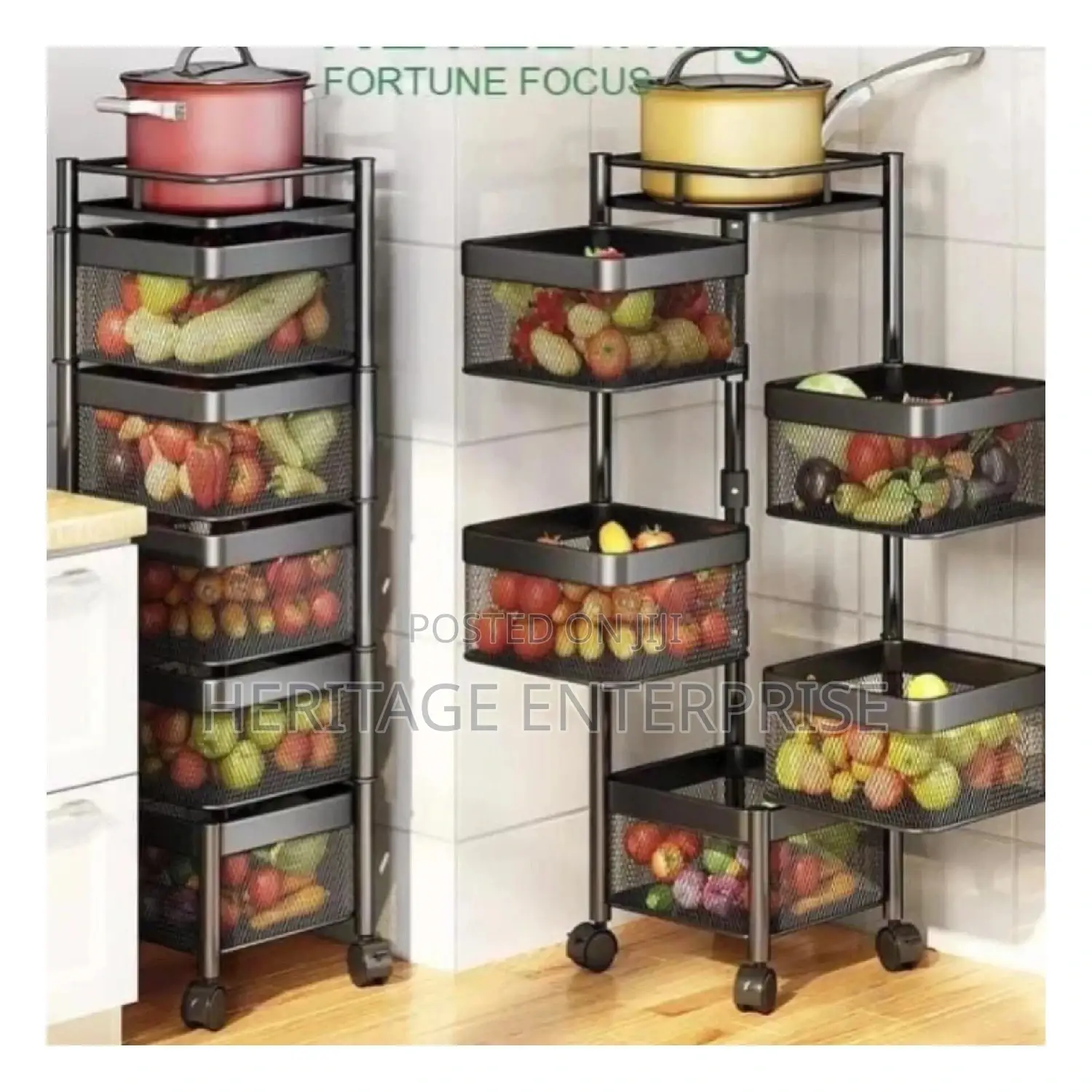 Kitchen Storage Rack With Wheels