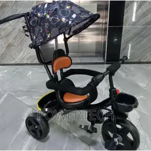 Tricycle With Canopy and Push Handle