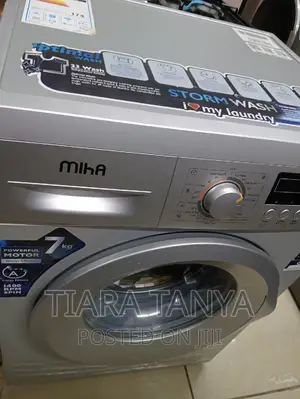 Washing Machine, 7kg, Fully Automatic, Front Load, Silver