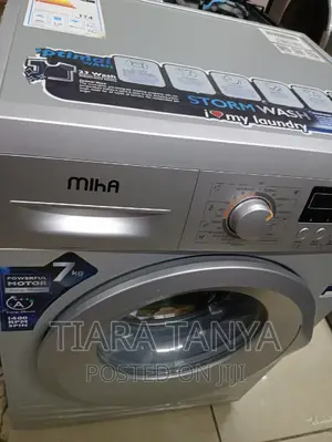 Washing Machine, 7kg, Fully Automatic, Front Load, Silver