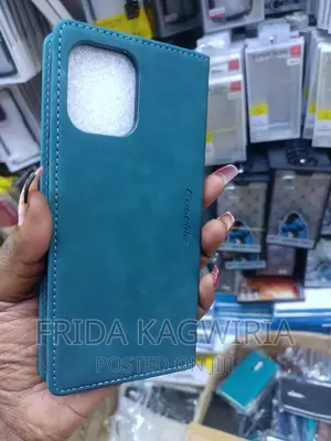 Green Caseme Leather Flip Cover for Redmi Note 13 Pro 4G