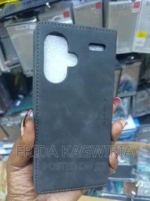 Black Caseme Leather Flip Cover For Redmi Note 13pro Plus 5g