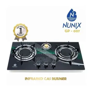 Nunix 3 Burner Glass Top Table Infrared Cooker