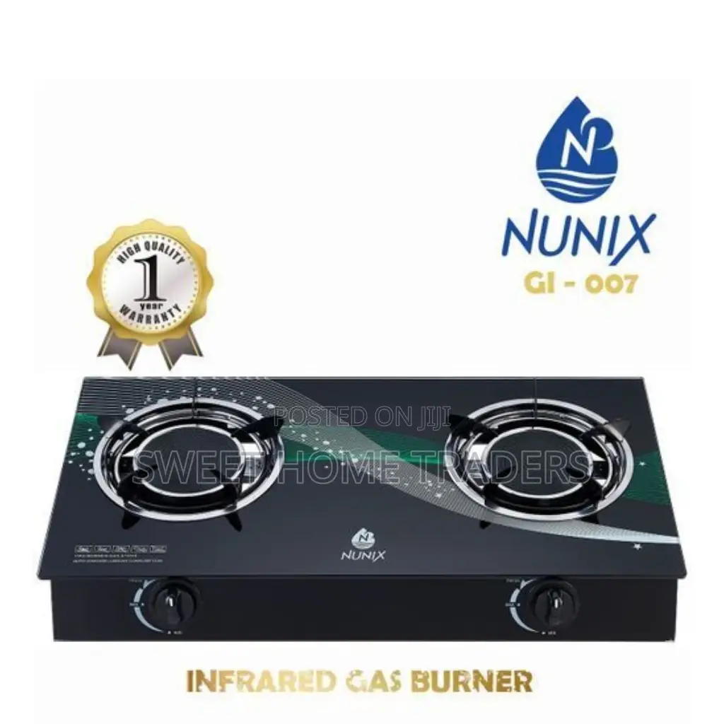 Nunix 2 Burner Glass Top Table Infrared Cooker