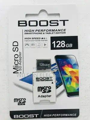 Boost High Speed Performance Memory Card. 128gb