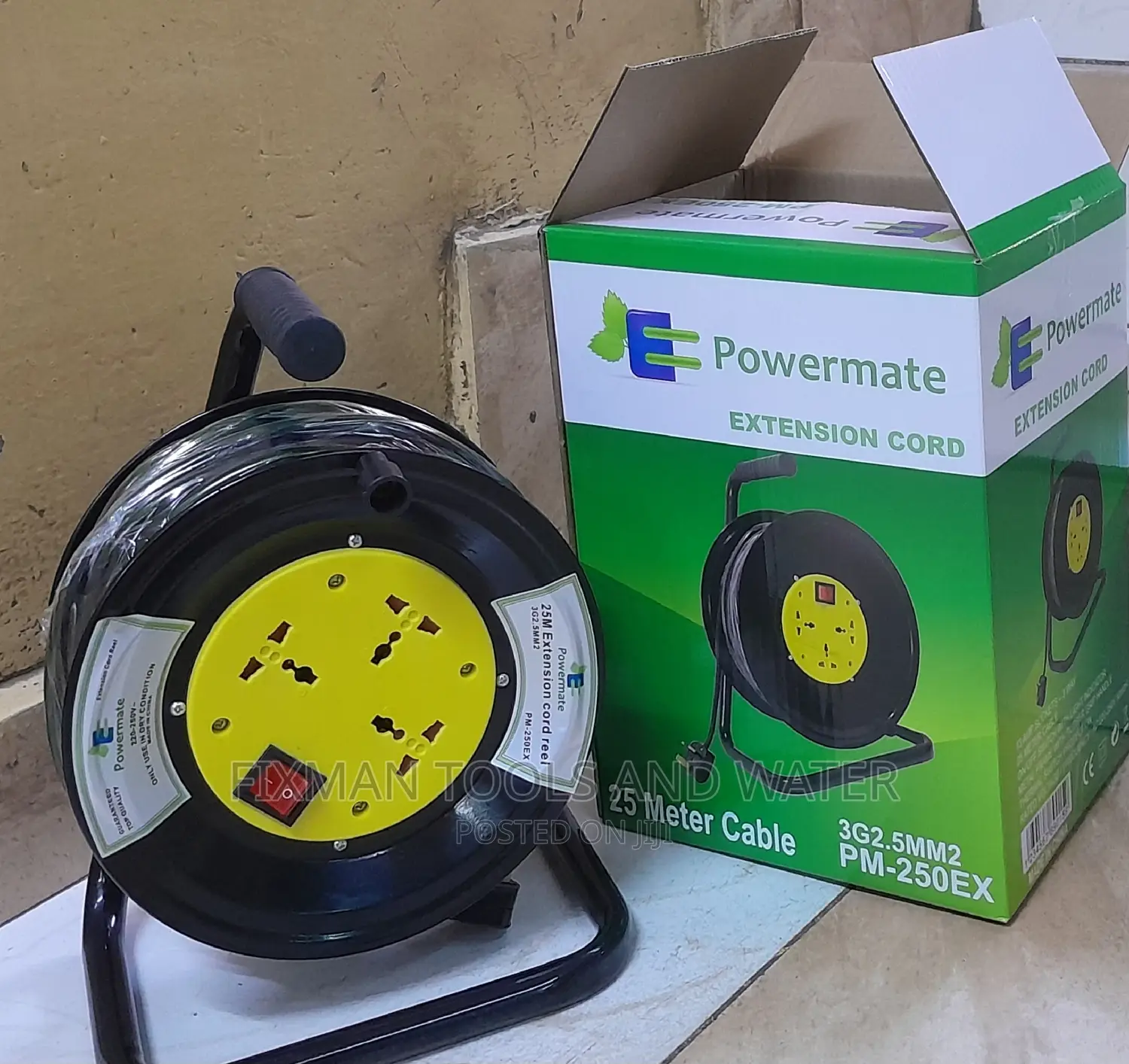 Powermate Current Extension Cable Reel 2.5 Mm 25M