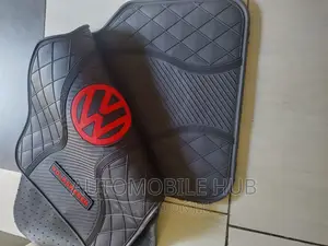 Vw Volkswagen Floor Mats 5pcs Heavy Duty Black Red