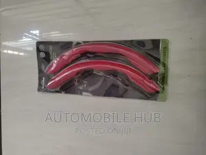 Carbon 2pc Red Steering Wheel Covers