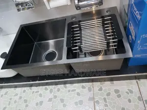 Kitchen Sink Double Bowl Black