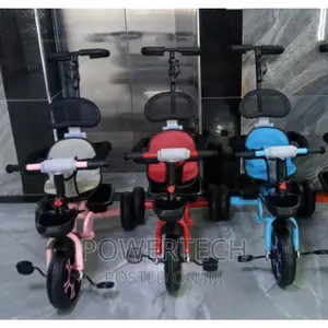 Tricycle With Protective Side Bar, Push Handle$