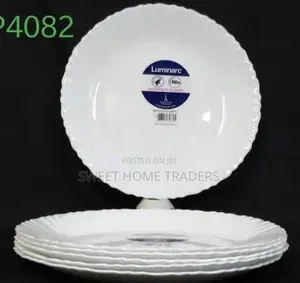 Set of 6 Luminarc(Feston White)Plates 