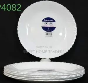 Set of 6 Luminarc(Feston White)Plates
