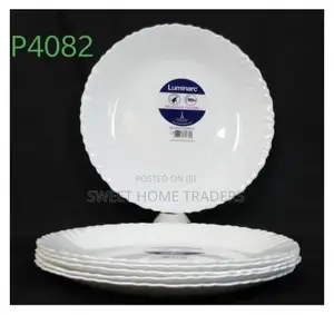 Set of 6 Luminarc(Feston White)Plates 