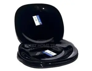 Set of 6 Luminarc Quadra Black Plates 