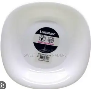 Set of 6 Luminarc Quadra White Plates