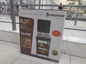 Premier Gas Stove PM530E 4 Burner Standing Cookerwith Shelf