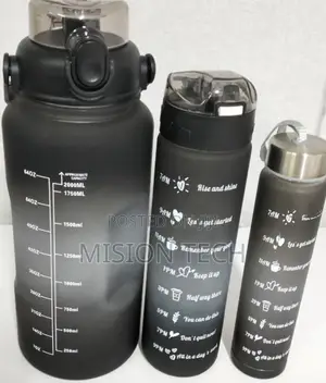 3 In 1 Motivational Water Bottle