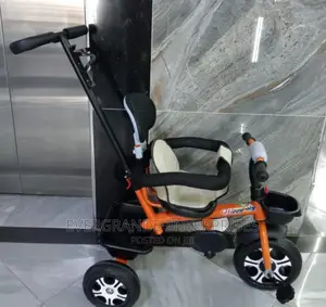 Tricycle With Protective Side Bar, Push Handle