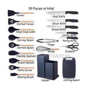 19PCS Silicone Kitchen Utensils,