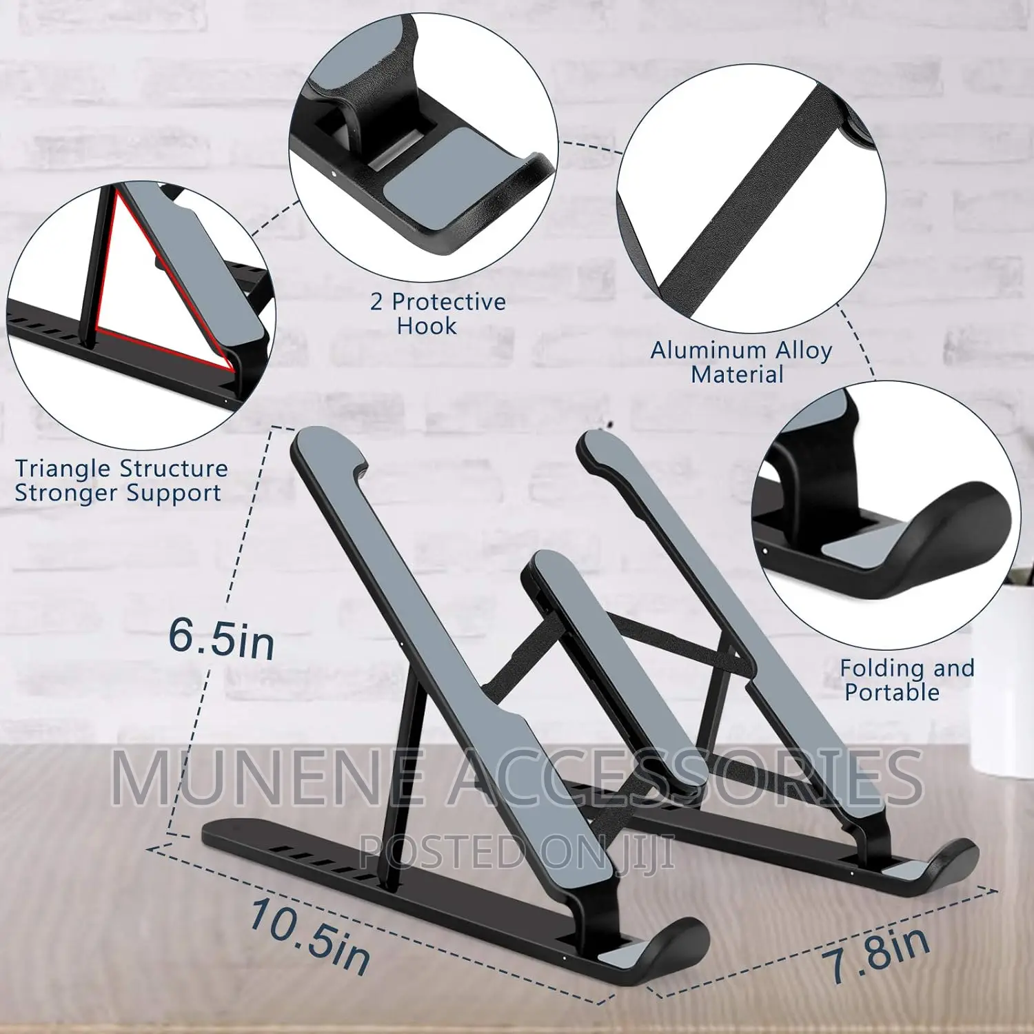 Portable Adjust Laptop Holder Computer Stand Desk Notebook
