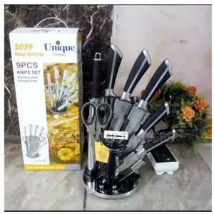 UNIQUE Stainless Steel 9 Knife Set,Set