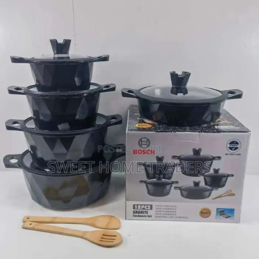 12pcs Bosch Cookware With Silicon Lead
