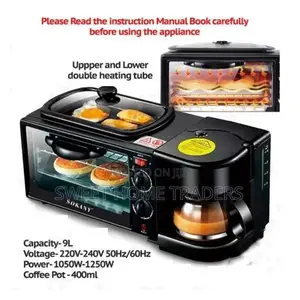 Sokany 3 in 1 Breakfast Maker ;Coffee Maker,Oven Toster