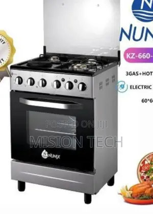 Nunix 3 Gas Hot Plate Standing Cooker