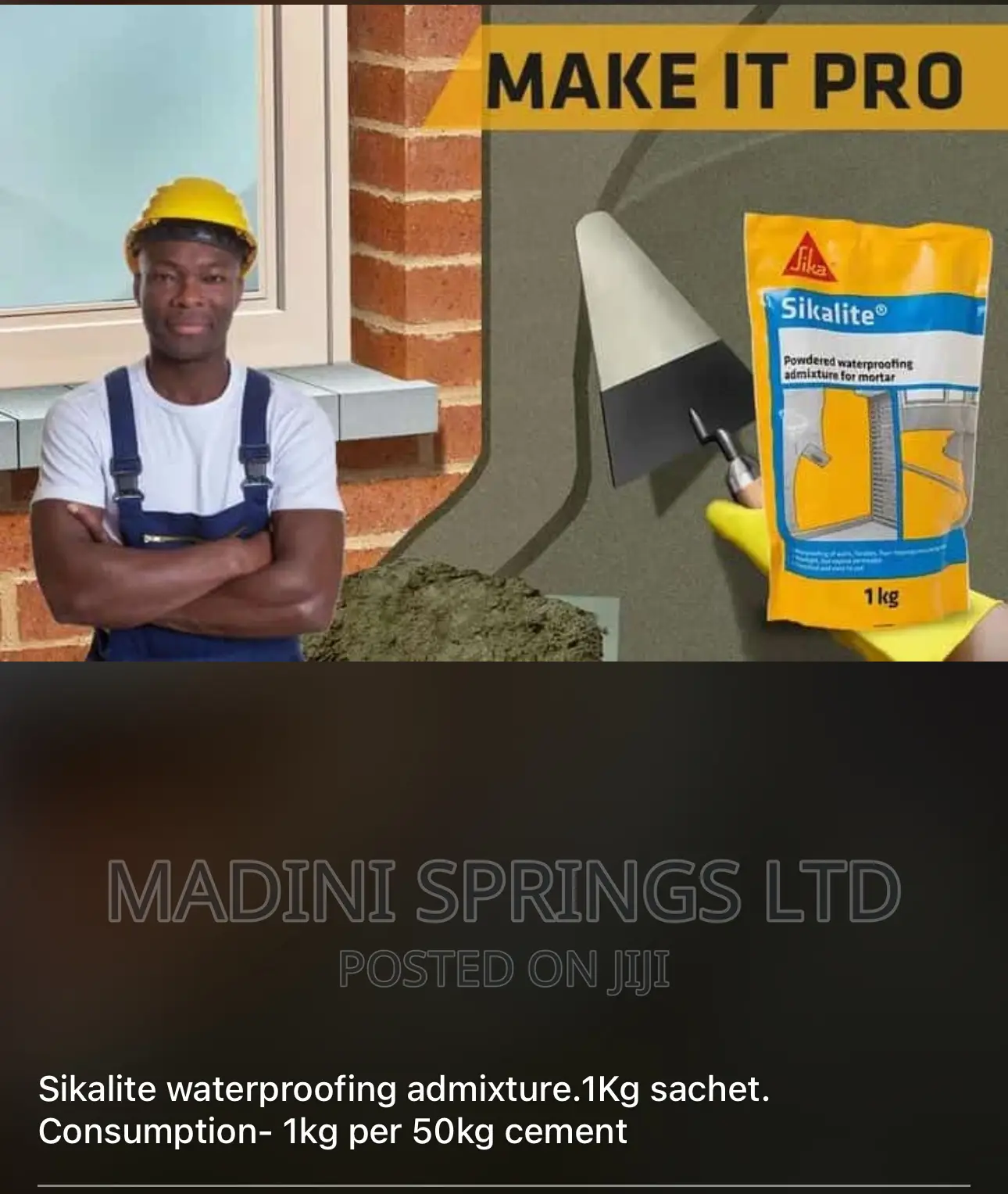Sikalite Waterproofing Powder (Admixture for Mortar, 1kg )