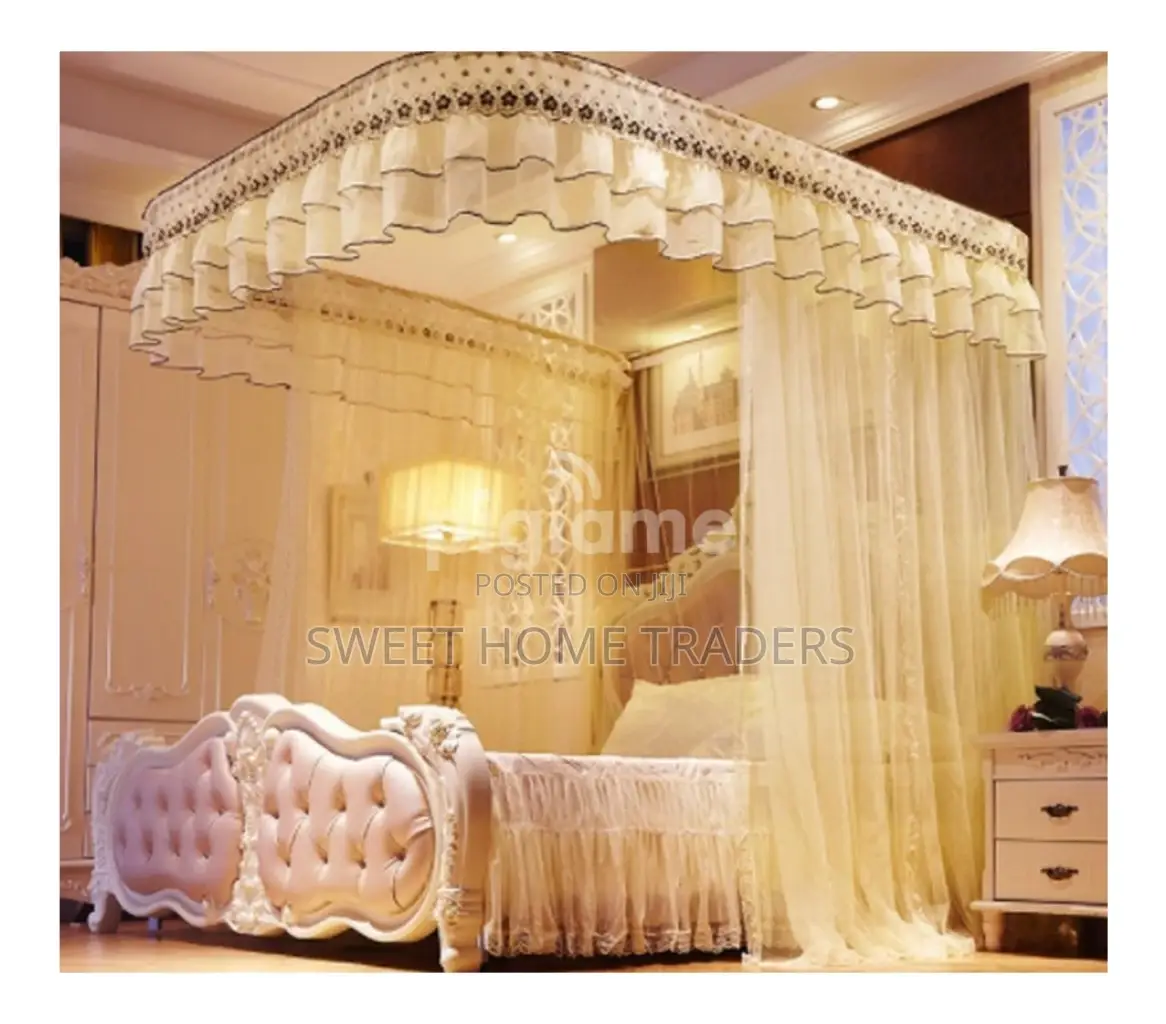 2 Stand Mosquito Net With Sliding Rails, 2 Stand
