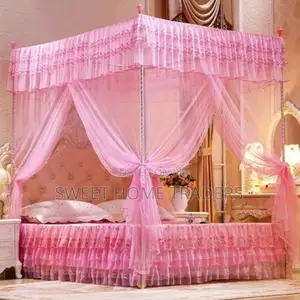 4 Stand Mosquito Net With Metallic Stand
