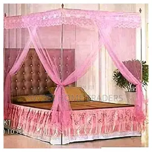 4 Stand Mosquito Net With Metallic Stand Net