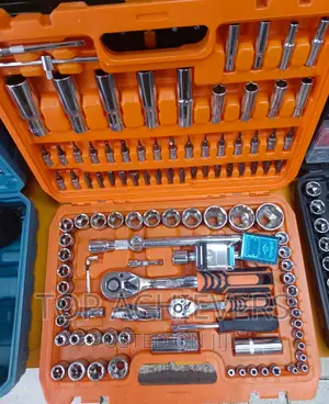 Chrome Ratchet,Socket Spanner Set 108pcs '1/4'1/2
