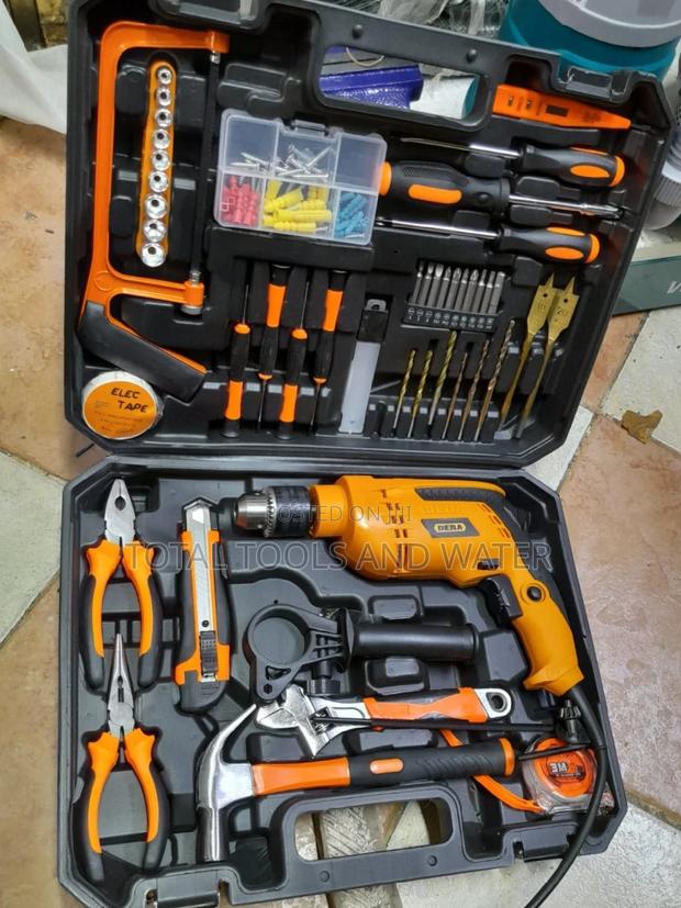 Dera Drill Set Plus Ark Saw,Long Nose Pliers With an Hammer - main view