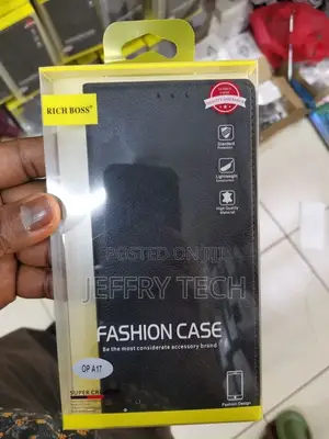 Flip Cover for Oppo A17|Vegan |PU Leather |Foldable Stand 