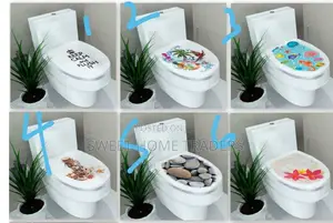 *Creative 3D Toilet Seat Decals Removable Waterproof , -