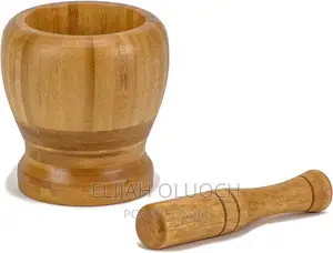 Premium Bamboo Mortar and Pestle Set